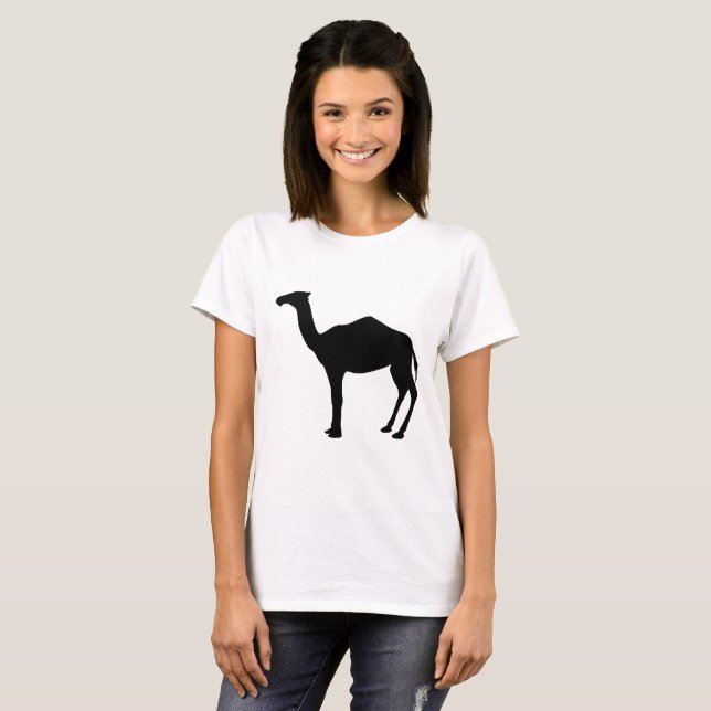 Dromedar Siluett T Shirt (Hel framsida)