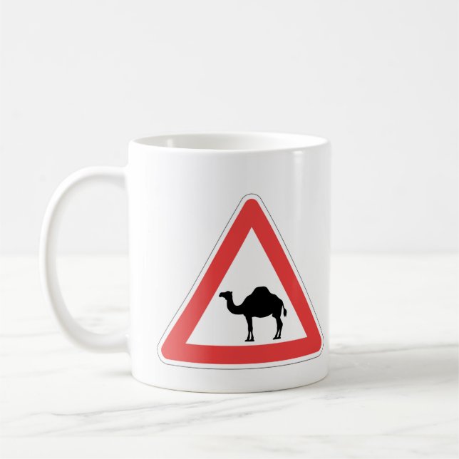 Dromedary Crossing Camel Kaffemugg (Vänster)