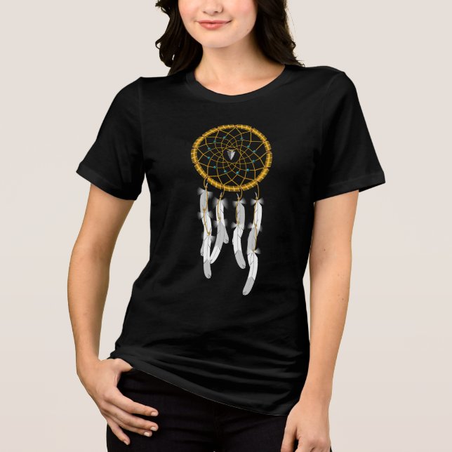 Drömfångare--blå turkos t shirt (Framsida)