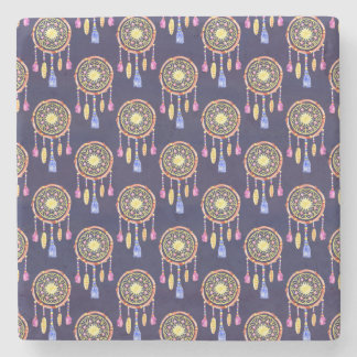 Drömfångare Fjädrar Akvarell Sömlös Textur Stenunderlägg