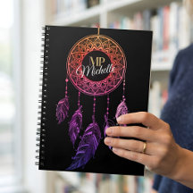 Drömfångare Personlig Boho Mandala Namn Gåva
