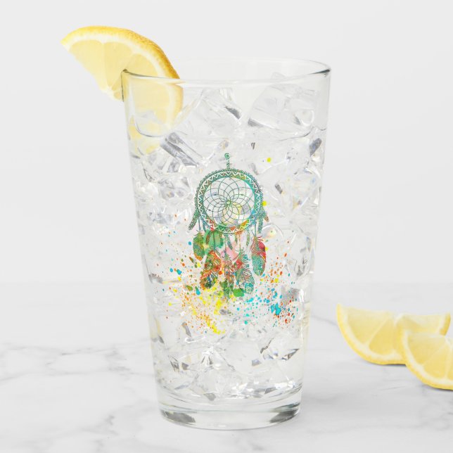 Drömfångare splatter glaskopp (Framsida Ice)