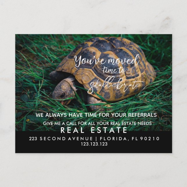 Drömhem för fastigheter Flyttmeddelande  Meddelande Vykort (Framsida)