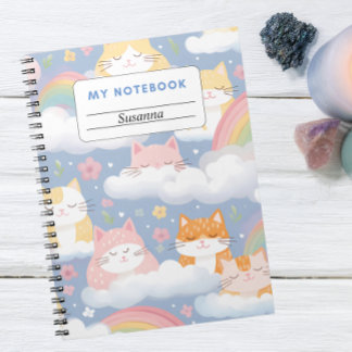 Drömkatter i molnen anteckningsbok