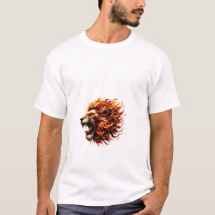 Drömlandscape T-shirt: Whimsical Lion med Vattenfä T Shirt
