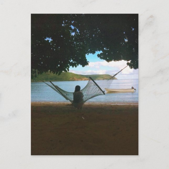 Drömlandschaft från Fiji-stranden  Vykort (Framsida)