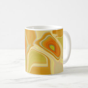 Drömlandskap i guld kaffemugg