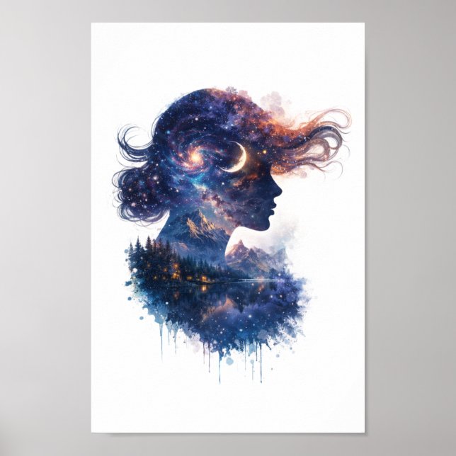 Drömlandskaps Silhuett Serie Poster (Framsidan)
