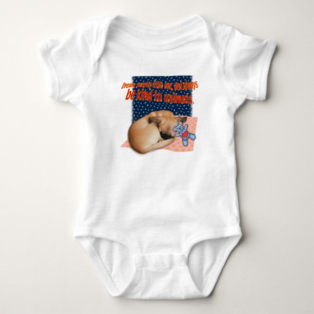Drömlig liten, baby bodykostym t shirt (Framsida)