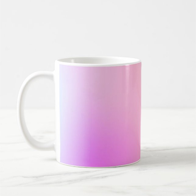 Drömlig Pastellfärgad Cotton Candy-färgövergång Kaffemugg (Vänster)