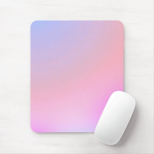 Drömlig Pastellfärgad Cotton Candy-färgövergång Musmatta (Med mus)