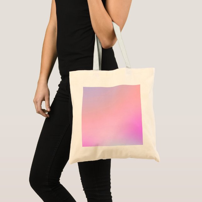 Drömlig Pastellfärgad Cotton Candy-färgövergång Tygkasse (Framsida (produkt))
