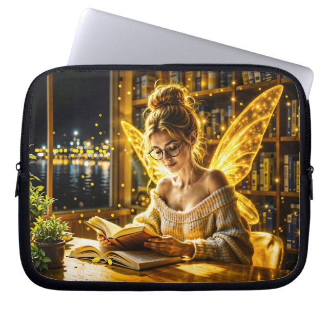 Drömliga glasögon för mjuka sötsaker och bokar laptop fodral (Framsidan)