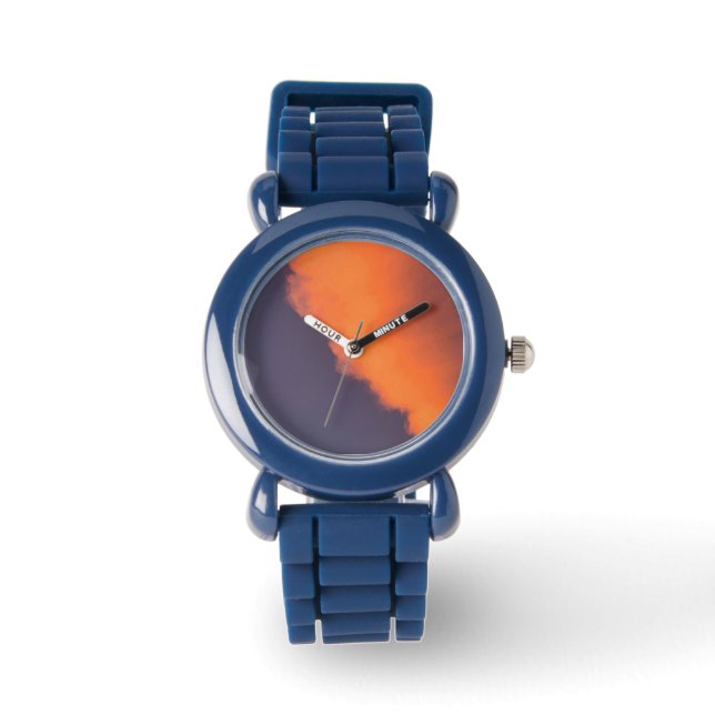 Drömliga, magiska moln i drömma, magiska färg armbandsur (Framsida)