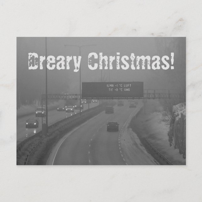 Drömligt julvykort helg vykort (Framsida)