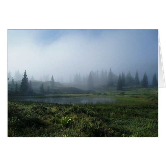 Drömlik dag hälsningskort (Framsidan Horizontal)