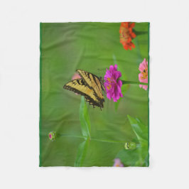 Drömlik fjärilssommar fleecefilt