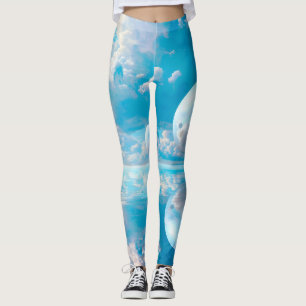 Drömlik himmel Surreal naturlandskap Leggings