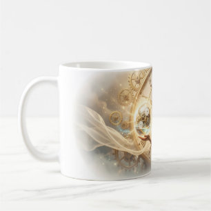 Drömlik klockverksprinsessa porträttmugg kaffemugg