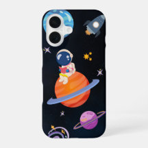 ✨ Drömlik rymdäventyr – iPhone 16-fodral design
