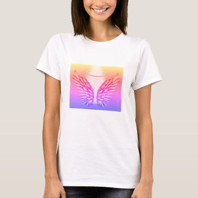 “Drömlika änglalika vingar och gloria” T Shirt (Framsida)