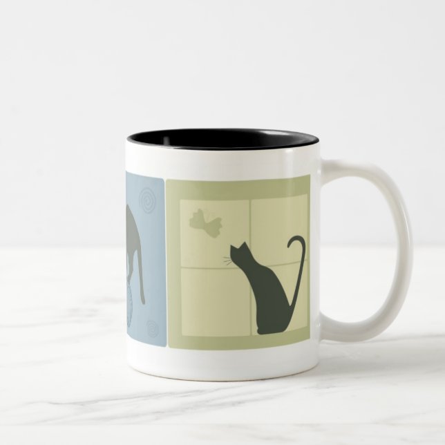Drömlika katter Två-Tonad mugg (Höger)