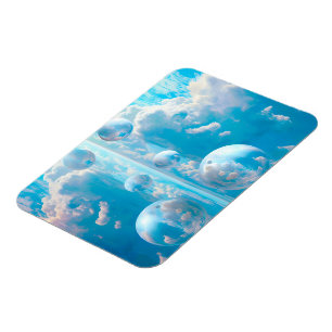 Drömlikt himmel surrealistiskt naturlandskap magnet