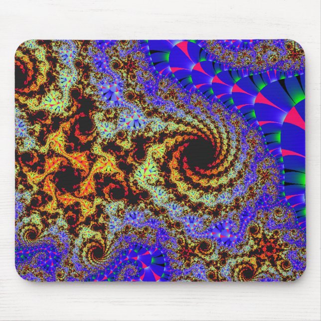 "Drömm Physchedelic" ~-konsttrycket Mousepad Musmatta (Framsidan)