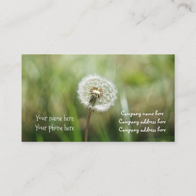 drömm visitkorten visitkort (Framsida)