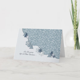 Drömma av jul för en vit helgkort