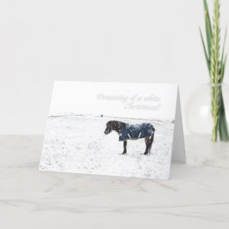 Drömma av jul för en vit? helgkort