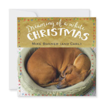 Drömma av jul för en vit