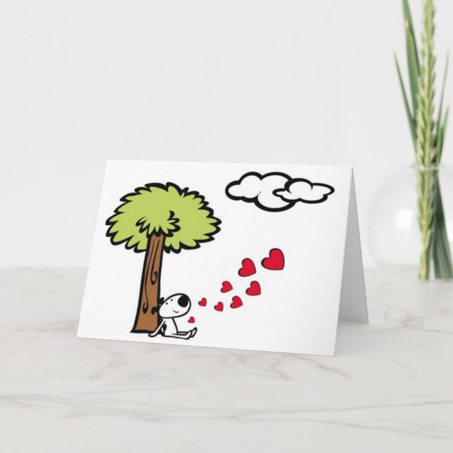 Drömma av kärlek helgkort (Framsida)