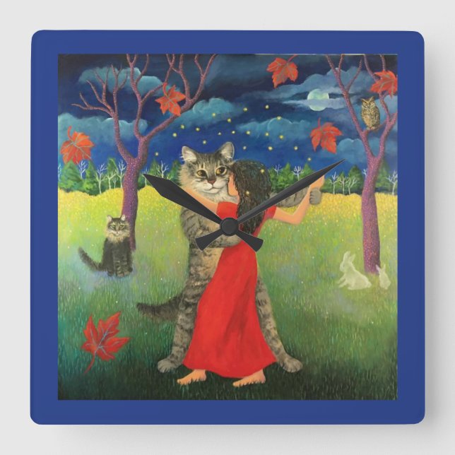 Drömma av Sweetums Fyrkantig Klocka (Framsida)