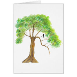 Drömma av våren från original- konstverk hälsningskort