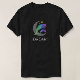 Drömma (delfiner, måne, stjärnor) den söta T-t Tee Shirt