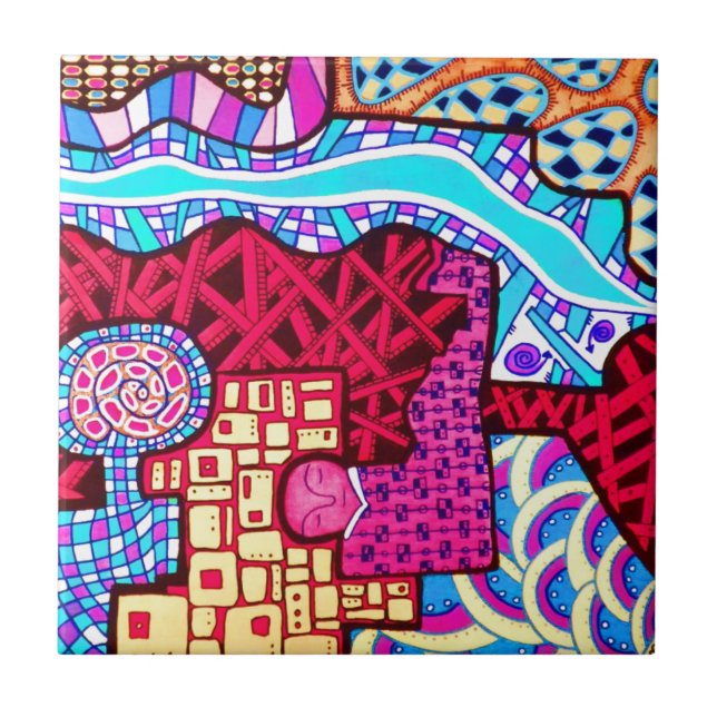 Drömma designer kakelplatta (Framsidan)