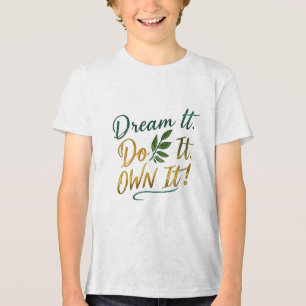 Drömma det. Gör det. Ät den! - Bella+Canvas Youth T Shirt