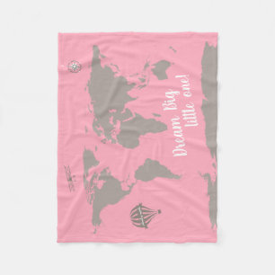 Drömma en liten. Rosa babyfilt Fleecefilt