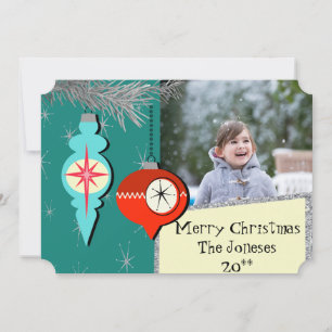 Drömma ett Retro-julfotokort Julkort