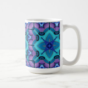 Drömma för blomma kaffemugg