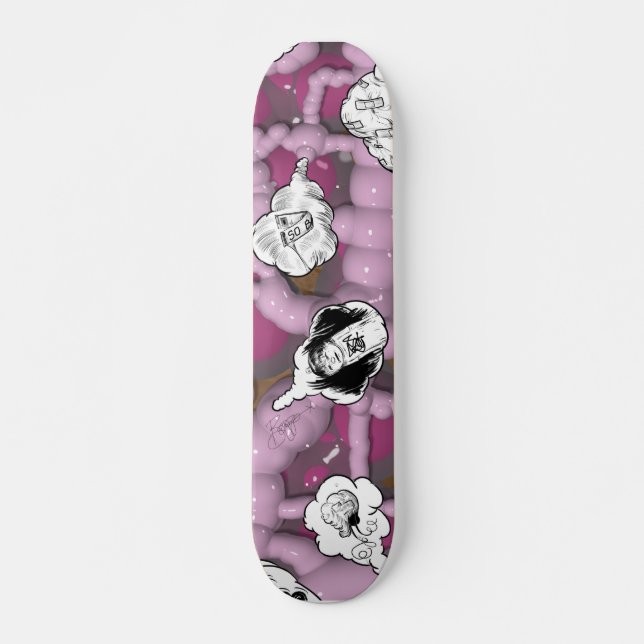 Drömma grafitti mini skateboard bräda 18,5 cm (Framsida)