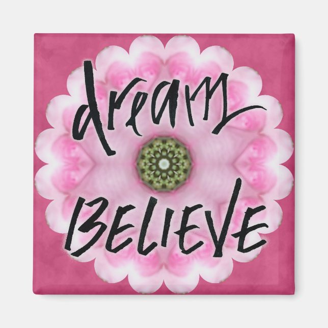 drömma och tro kalligrafi magnet (Framsidan)