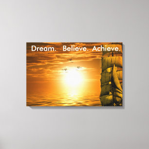 drömma om att skapa inspiration till motivation canvastryck