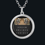 drömma om att uppnå tiger öga silverpläterat halsband<br><div class="desc">drömma om att uppnå tiger öga</div>