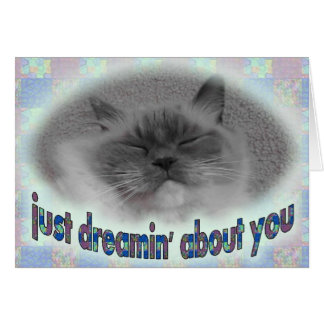 Drömma om dig! hälsningskort