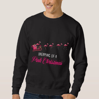 Drömma om en Rosa julklapp Flamingo Lång Ärmad Tröja