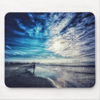 drömma om stranden medan du arbetar musmatta