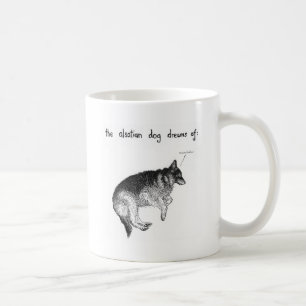 Drömma schäfer kaffemugg