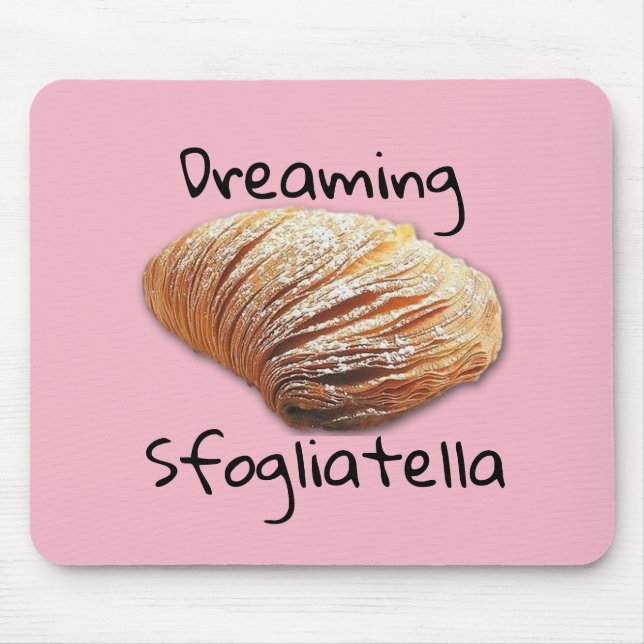 Drömma sfogliatellaen - Mousepad Musmatta (Framsidan)